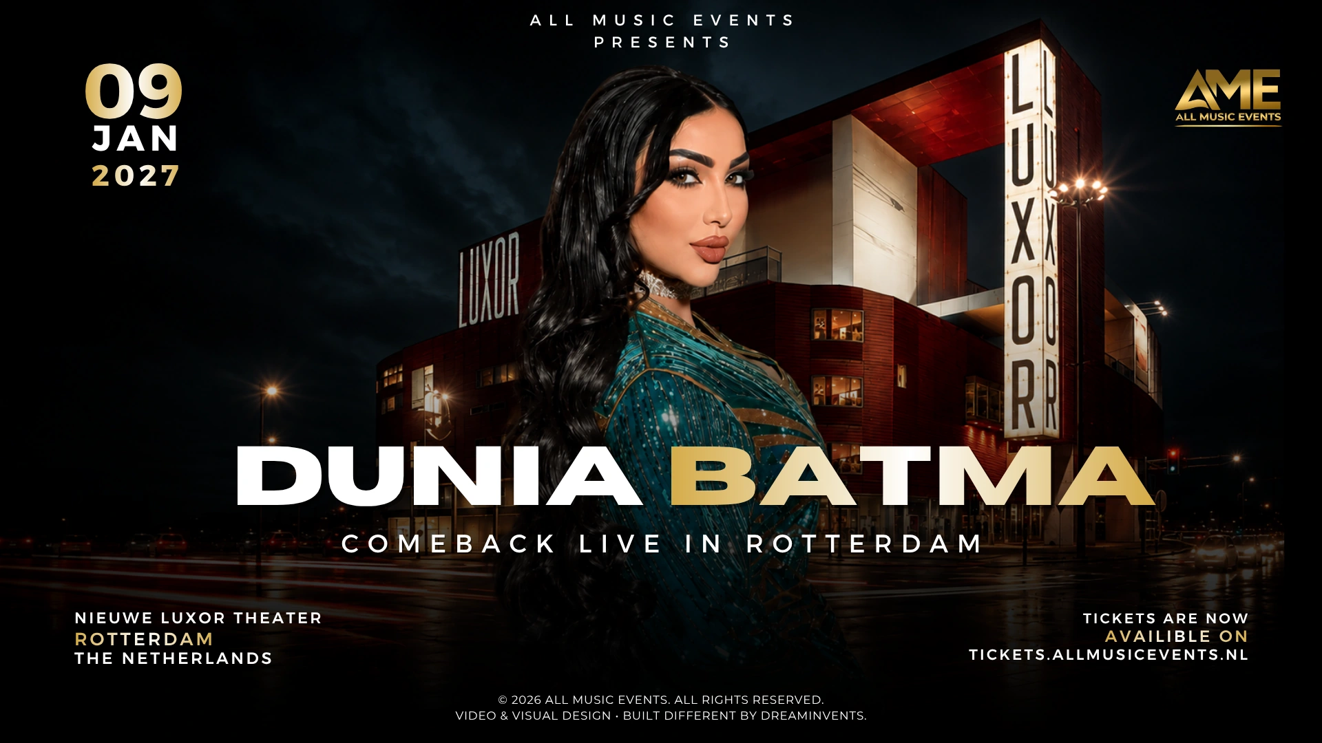 Dunia Batma — The Comeback: Live in Rotterdam, 9 januari 2027